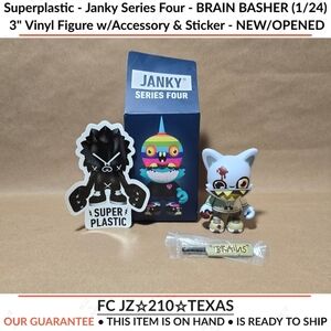 Superplastic - Janky Series Four - BRAIN BASHER (1/24) 3" Vinyl Fig - NEW/OPENED